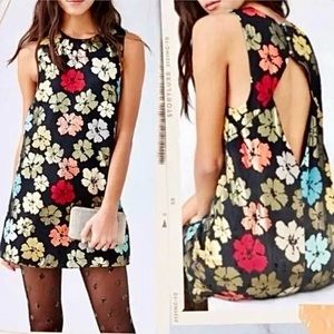 Urban Outfitters Open Back Floral Mini Dress Size M